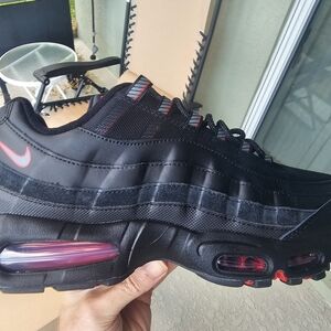 Size 11 - Nike Air Max 95 Big Bubble - Black University Red